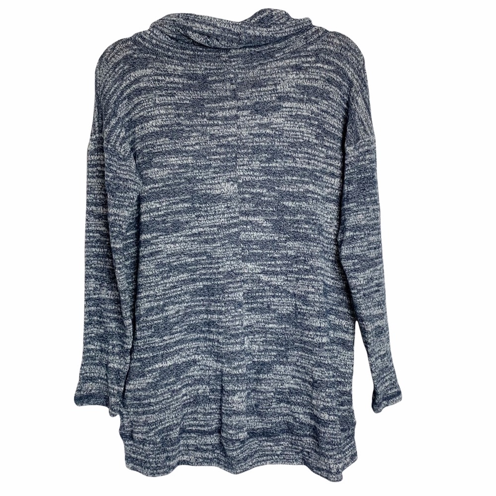 Aerie Oversized Cowl Neck Pullover Blue Space Dye - Picture 4 of 5